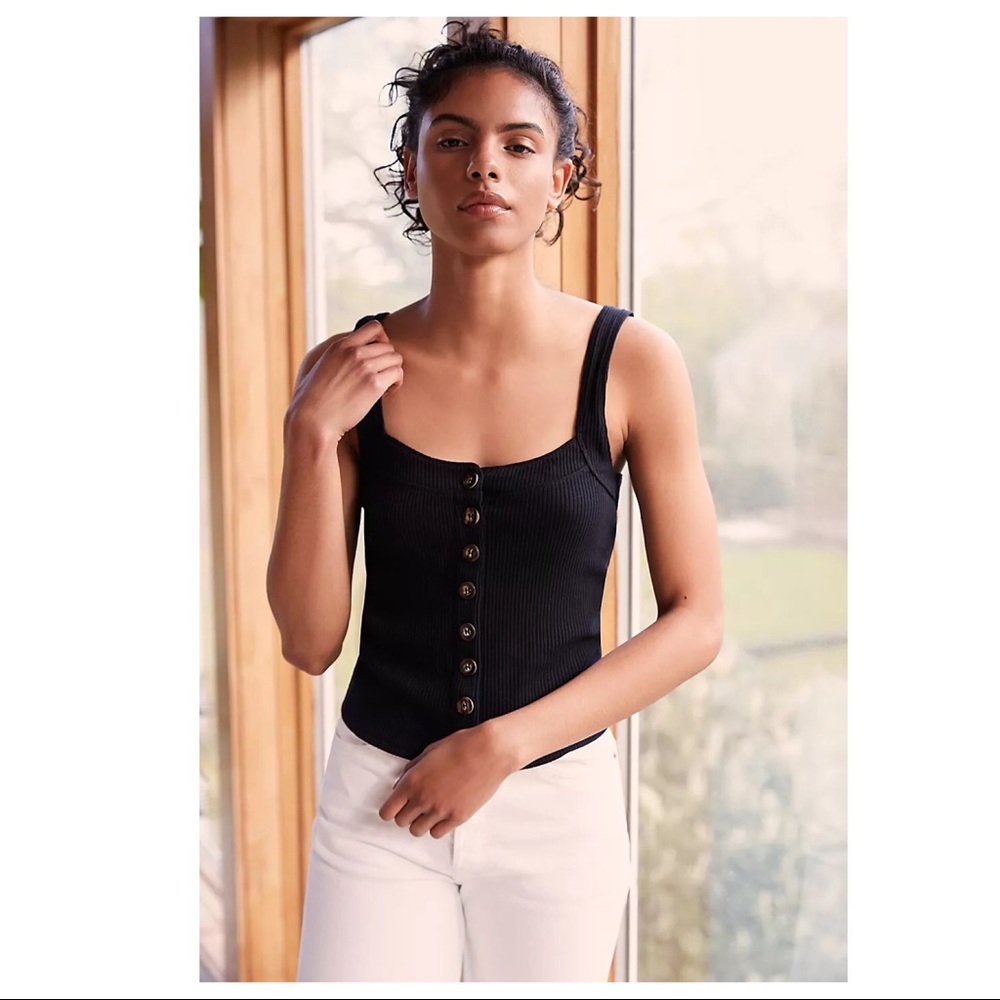 FREE PEOPLE BOHO CAMI TANK TOP SLEEVELESS TEE A2C - Picture 7 of 14